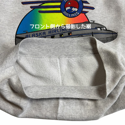 Alaska Airlines（アラスカ航空） × ONEITA POWER-SWEATS USA製 スウェット M