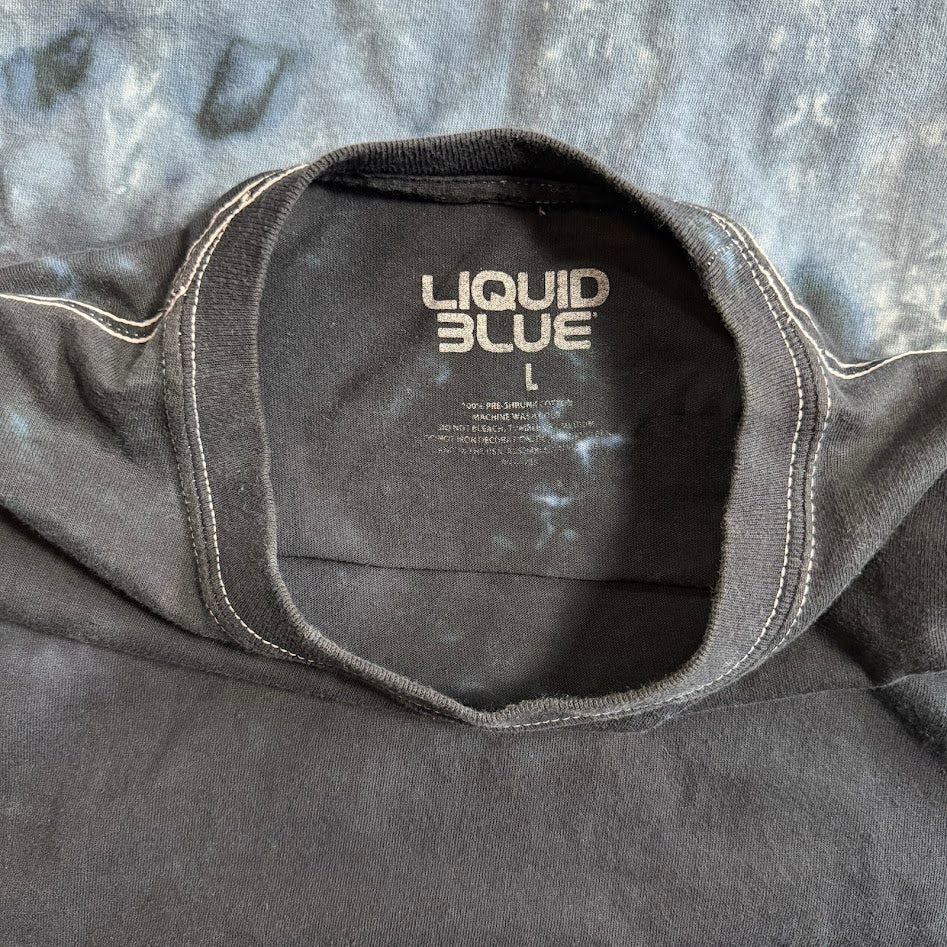 2007 Pink Floyd The Wall Liquid Blue タイダイ ロングスリーブTシャツ L