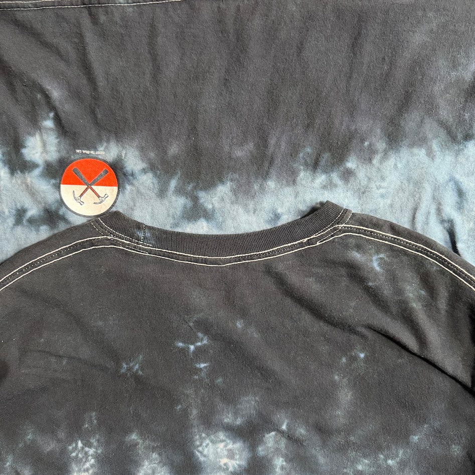 2007 Pink Floyd The Wall Liquid Blue タイダイ ロングスリーブTシャツ L