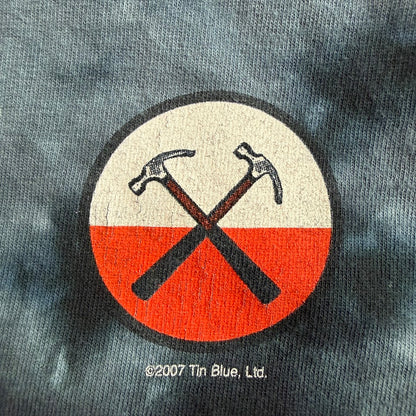 2007 Pink Floyd The Wall Liquid Blue タイダイ ロングスリーブTシャツ L