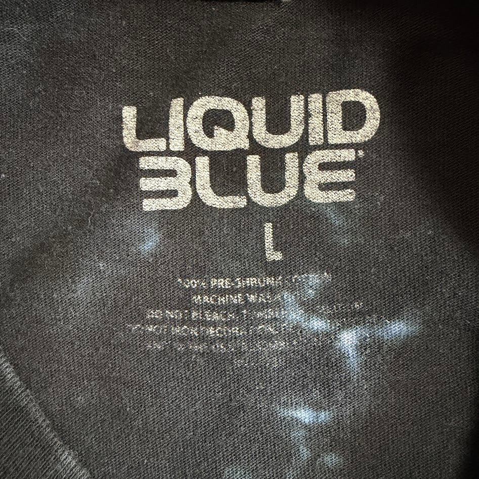 2007 Pink Floyd The Wall Liquid Blue タイダイ ロングスリーブTシャツ L