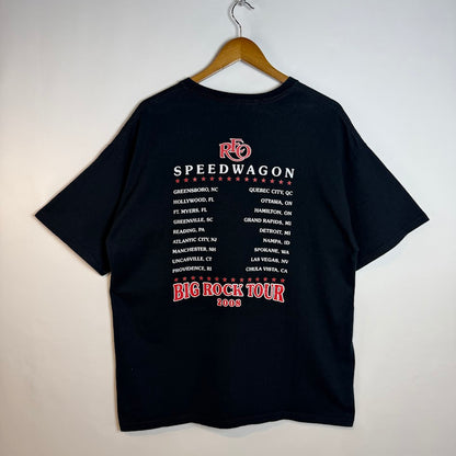 REO Speedwagon（REOスピードワゴン） BIG ROCK TOUR 2008 Tシャツ ブラック XL