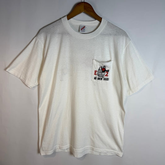 ⭐️90年代 USA製 JERZEES West Point E2 Brew Dogs ポケットTシャツ⭐️