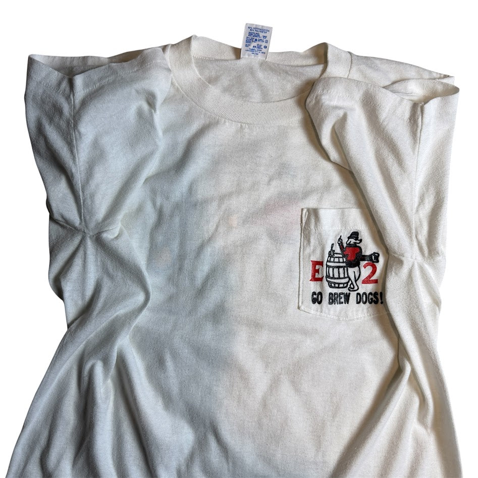 ⭐️90年代 USA製 JERZEES West Point E2 Brew Dogs ポケットTシャツ⭐️
