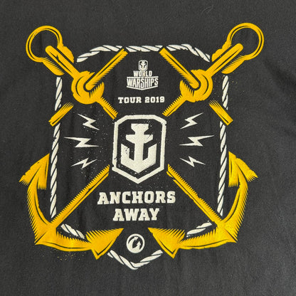 ⭐️美品⭐️WORLD OF WARSHIPS TOUR 2019 公式Tシャツ アンカープリント ブラック