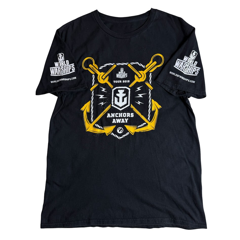 ⭐️美品⭐️WORLD OF WARSHIPS TOUR 2019 公式Tシャツ アンカープリント ブラック