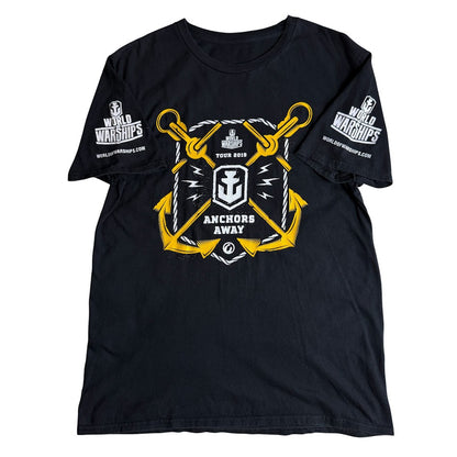 ⭐️美品⭐️WORLD OF WARSHIPS TOUR 2019 公式Tシャツ アンカープリント ブラック