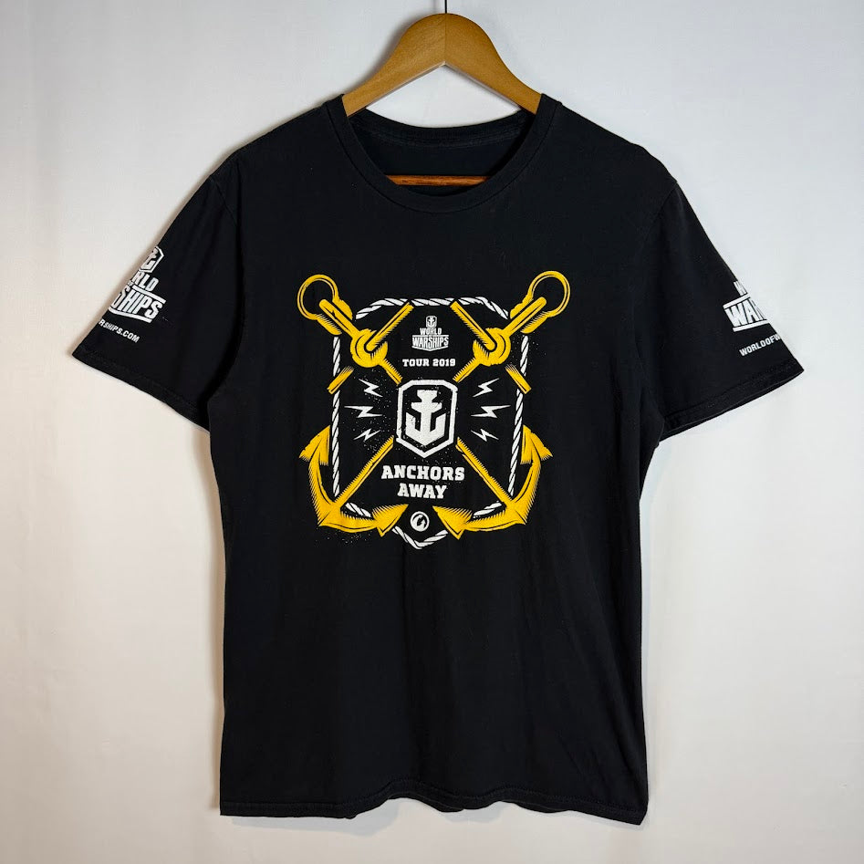 ⭐️美品⭐️WORLD OF WARSHIPS TOUR 2019 公式Tシャツ アンカープリント ブラック
