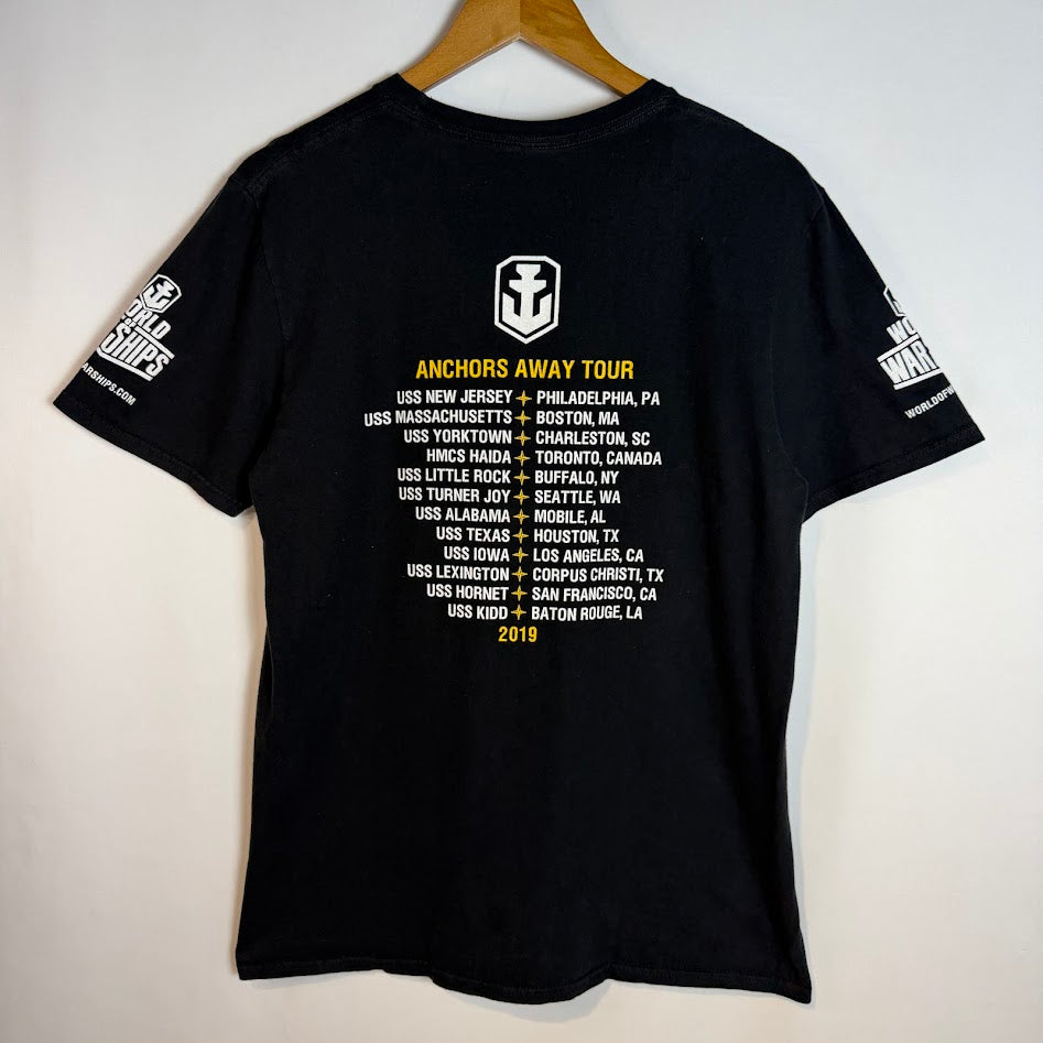 ⭐️美品⭐️WORLD OF WARSHIPS TOUR 2019 公式Tシャツ アンカープリント ブラック