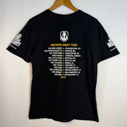 ⭐️美品⭐️WORLD OF WARSHIPS TOUR 2019 公式Tシャツ アンカープリント ブラック