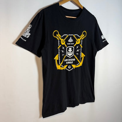 ⭐️美品⭐️WORLD OF WARSHIPS TOUR 2019 公式Tシャツ アンカープリント ブラック