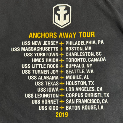 ⭐️美品⭐️WORLD OF WARSHIPS TOUR 2019 公式Tシャツ アンカープリント ブラック